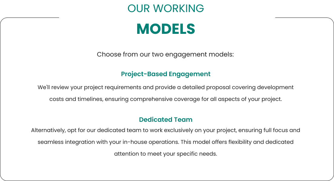 Our Working Models
